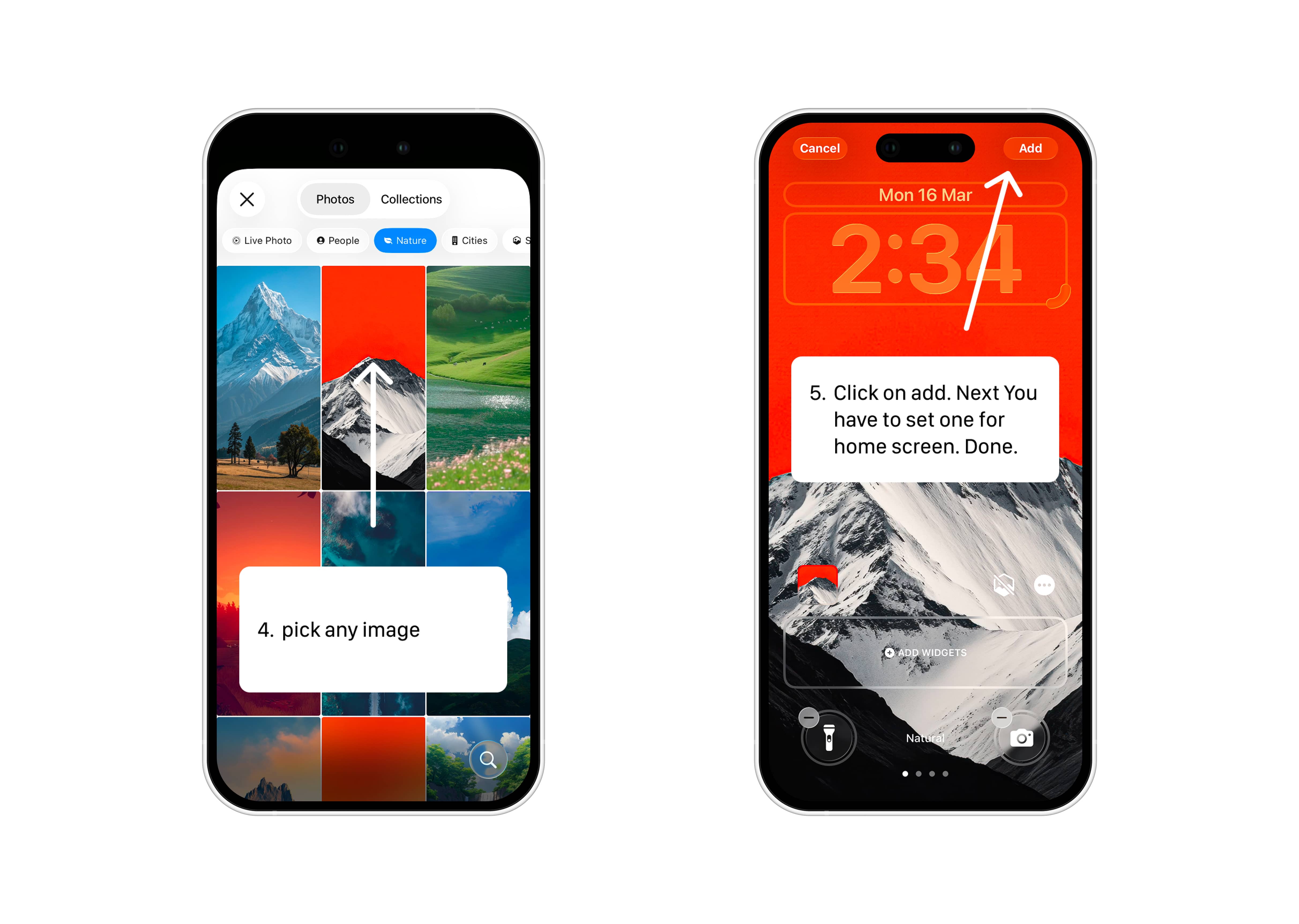 Choose Photos and select any image.